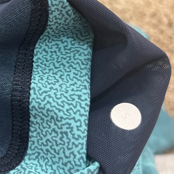 MENS LULULEMON T.H.E SHORTS H2O AQUA BLUE TIE-DYE LINED PULLON DRAWSTRING - Picture 13 of 13